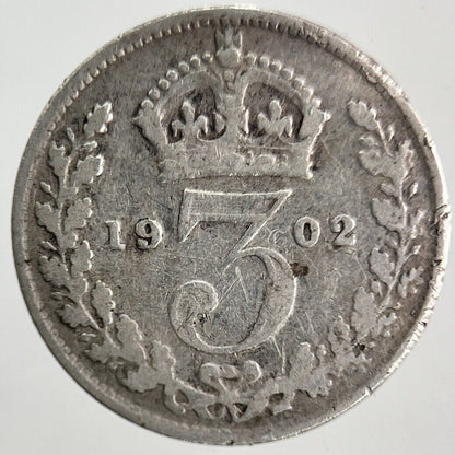 1902 Edward VII Threepence Silver Coin | Collectable Grade