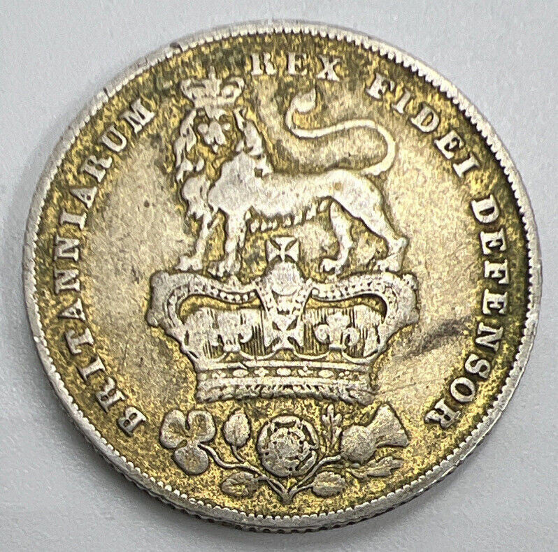 1826 George IV Shilling | British Silver Coin | Fine Collectable Grade | a1195