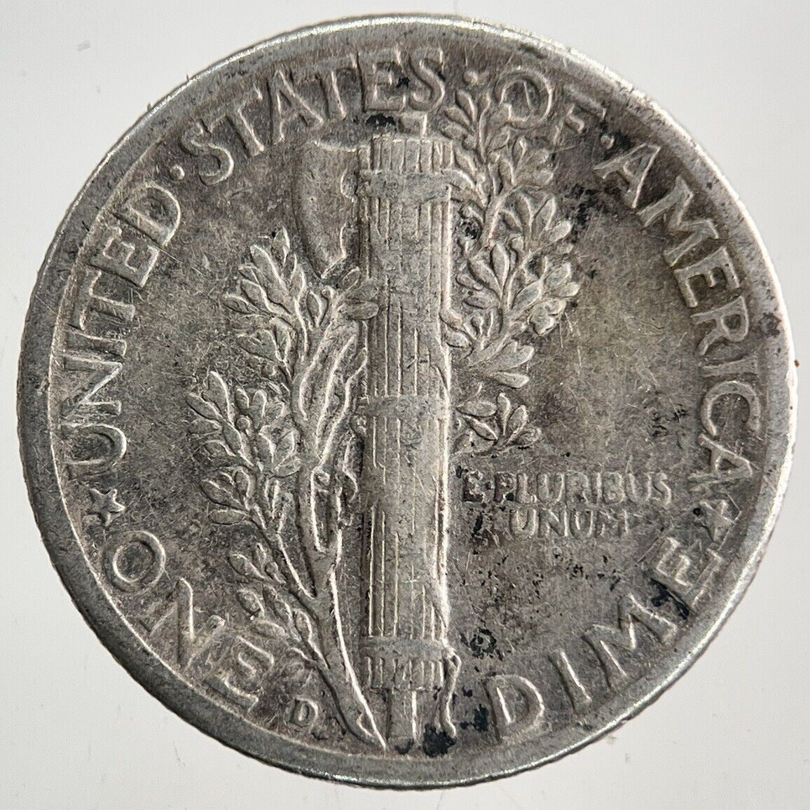 1942-D US USA Mercury One Dime Silver Coin | Fine Collectable Grade