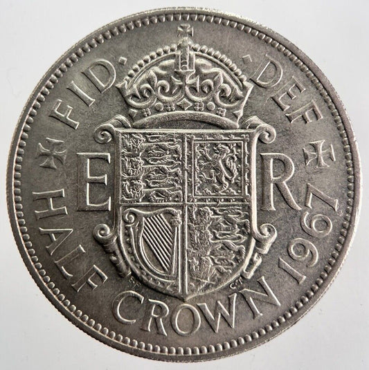 1967 Elizabeth II 2nd Half - Crown Coin | Very High Grade | a7143