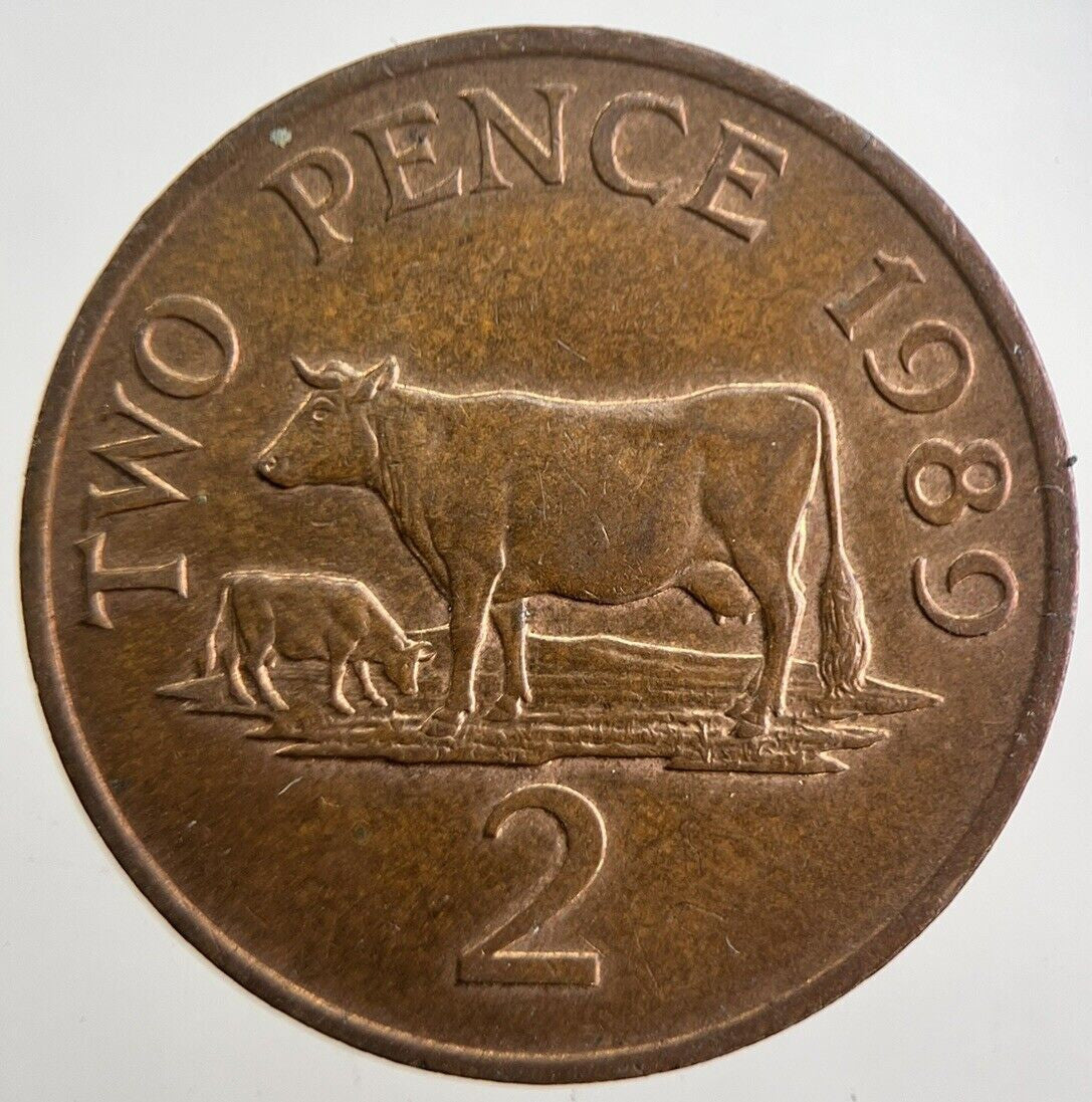 1989 Jersey 2 Two - Pence Coin | Very High Grade | a4894