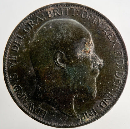 1908 Edward VII Half - Penny Coin | Fine Collectable Grade