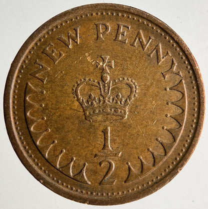 1975 Elizabeth II New 1/2 Half - Penny Coin | Very High Grade
