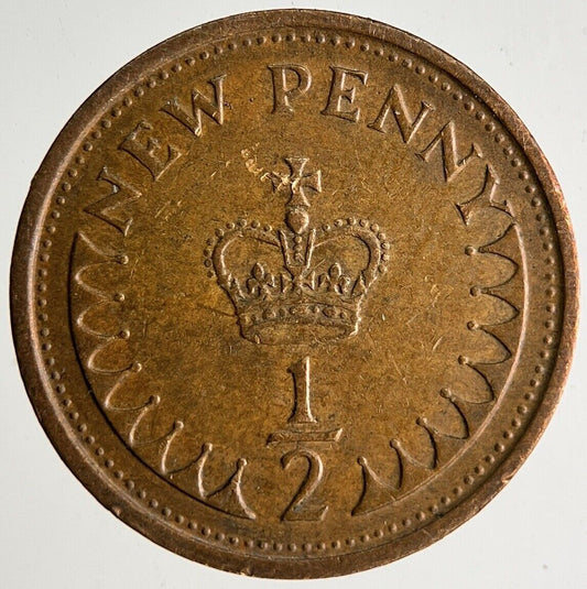 1975 Elizabeth II New 1/2 Half - Penny Coin | Very High Grade