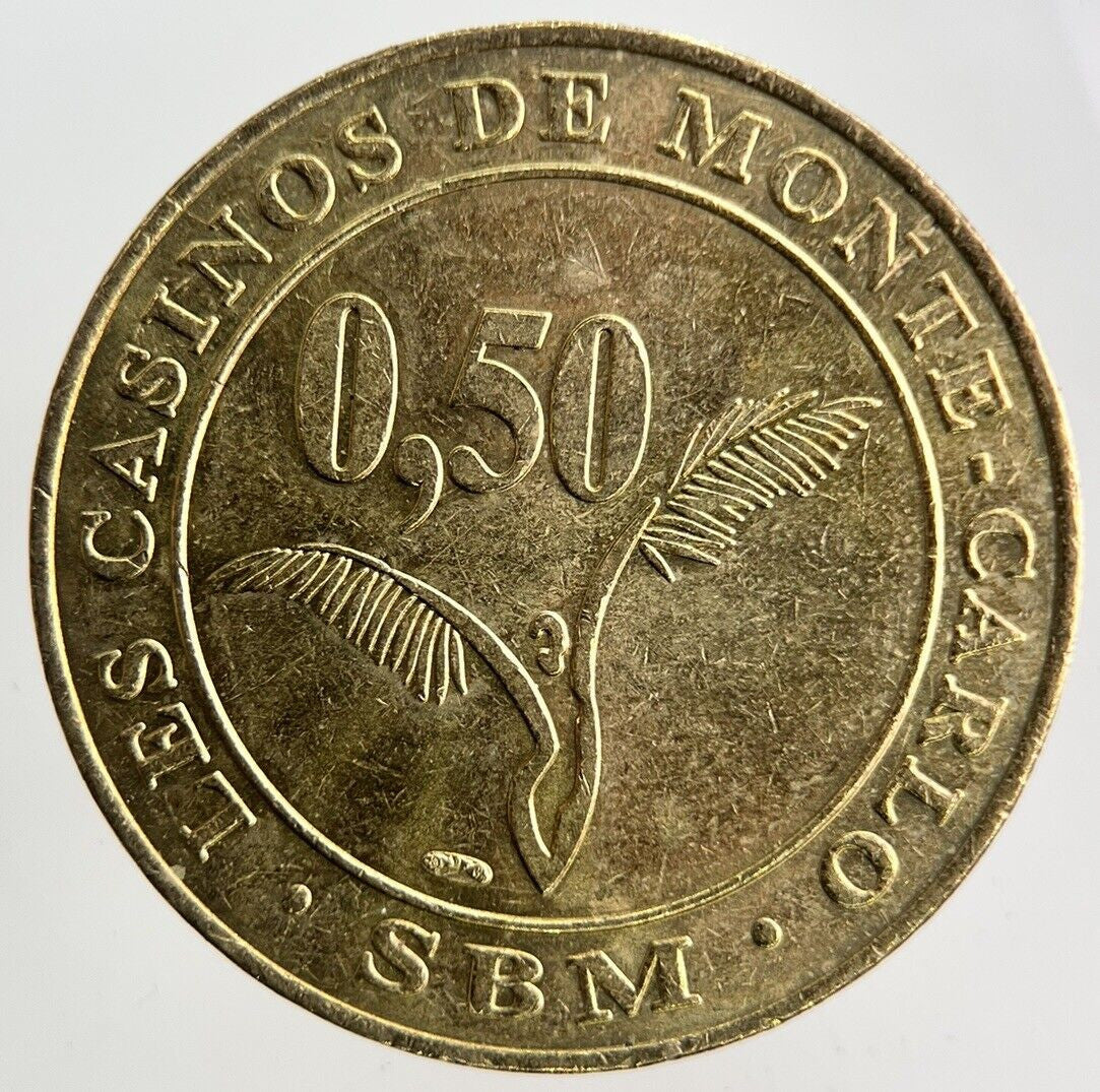 Casino De Monte - Carlo 0.50 Casino Token Coin | Fine Collectable Grade