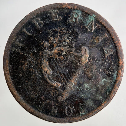 1805 Irish Half - Penny Coin | Collectable Grade