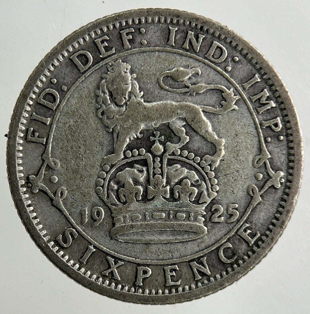 1925 George V Sixpence Silver Coin | Fine Collectable Grade