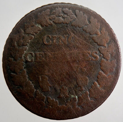 1799 - 1800 France Cinq 5 Centimes Cents Coin | Collectable Grade