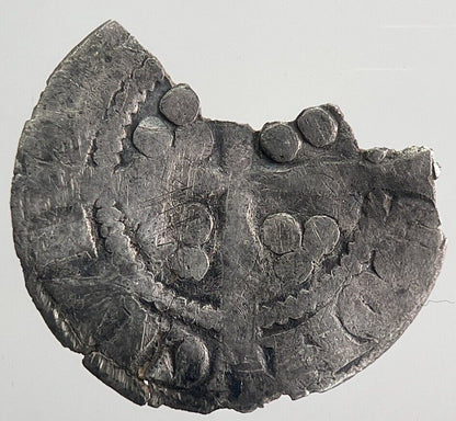 1272 - 1307 Edward I 1st Half - Penny Hammered Silver Coin | a6127