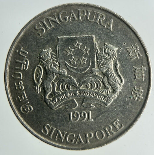 1991 Singapore 20 Cents Coin | Fine Collectable Grade