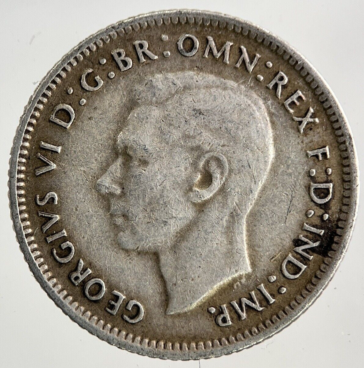 1942 Australia Sixpence Silver Coin | Fine Collectable Grade