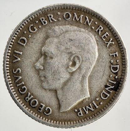 1942 Australia Sixpence Silver Coin | Fine Collectable Grade