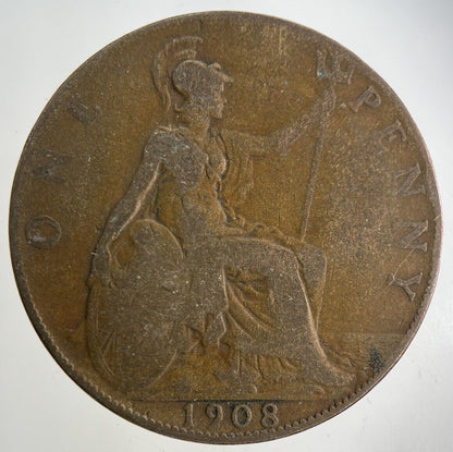 1908 Edward VII One Penny Coin | Collectable Grade