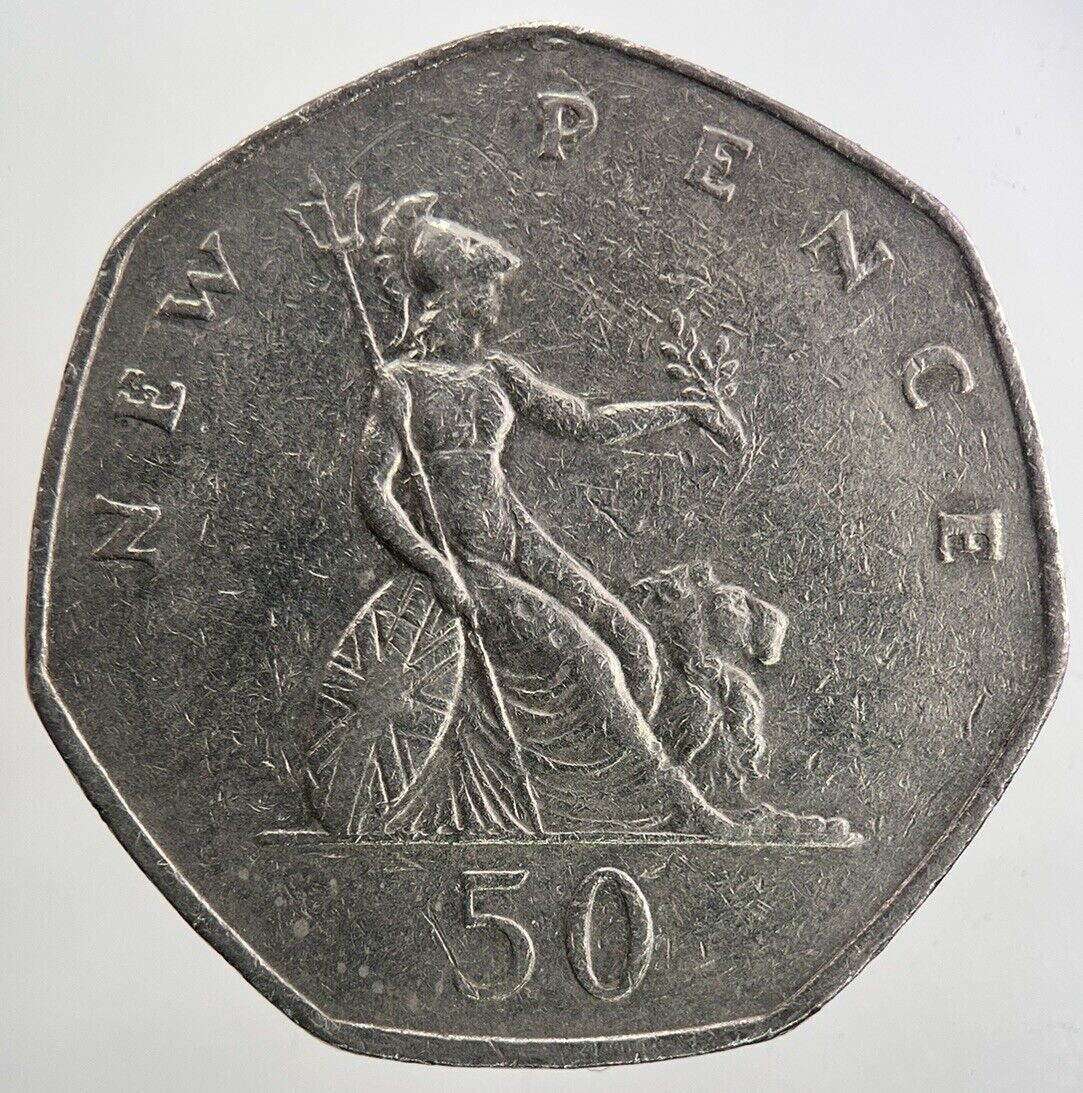 1980 Elizabeth II 2nd 50p 50 Fifty - Pence Coin | Fine Collectable Grade