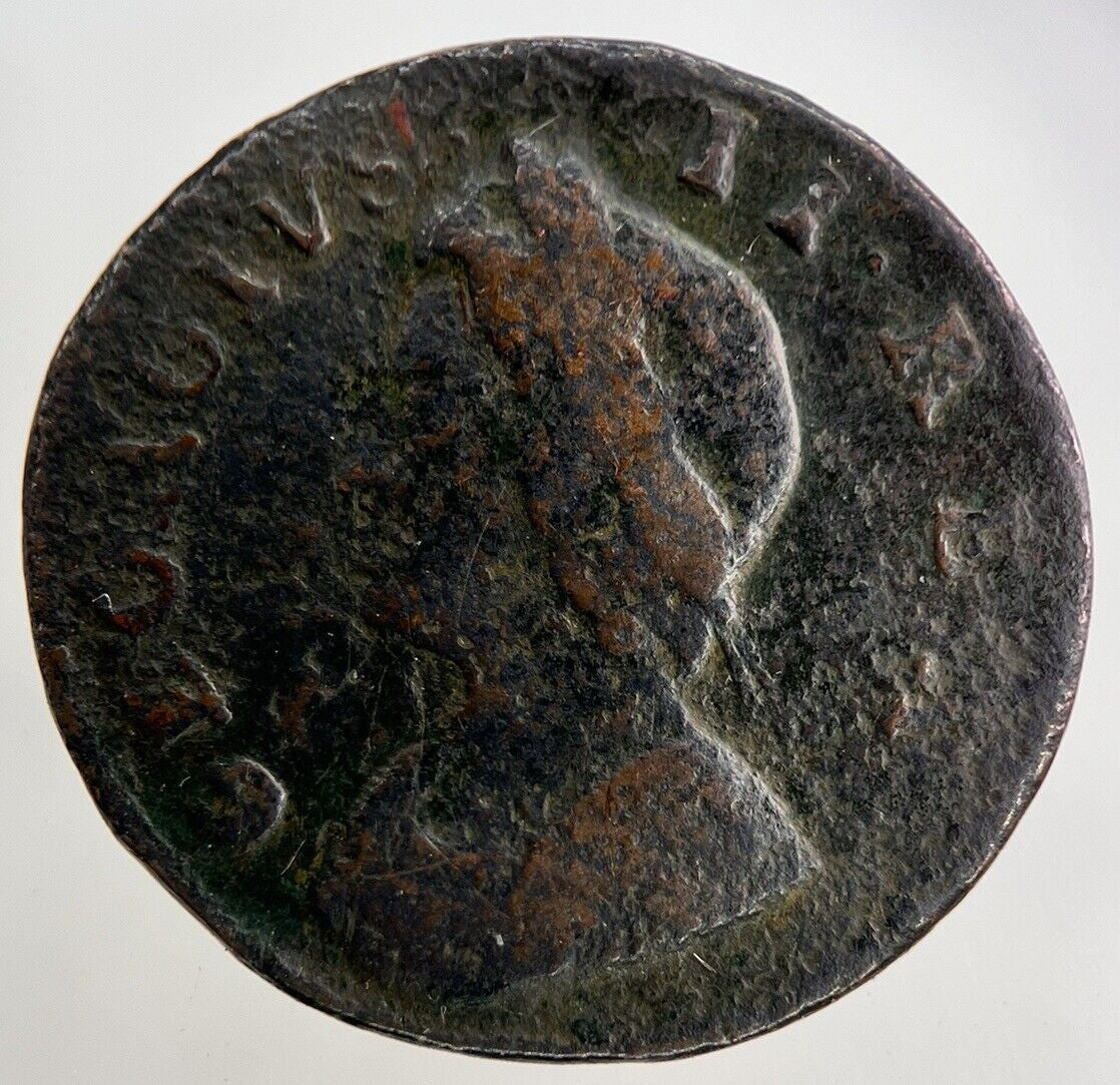 1734 George II 2nd Farthing Coin | Fine Collectable Grade