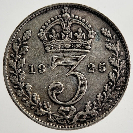 1925 George V Threepence Silver Coin | Very High Grade | a8583