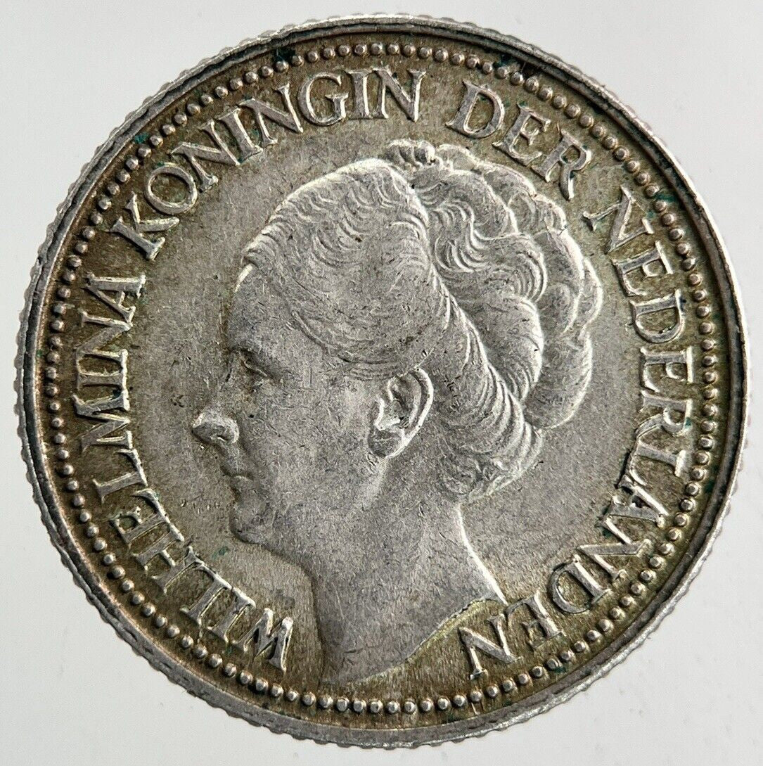 1941 Netherlands 25 Cents Silver Coin | Very High Grade