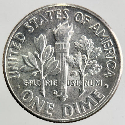 1962 - D US USA Roosevelt One Dime Silver Coin | Very High Grade