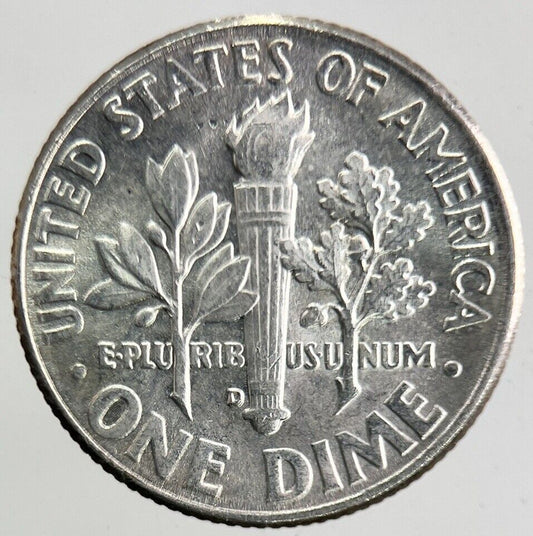 1962 - D US USA Roosevelt One Dime Silver Coin | Very High Grade