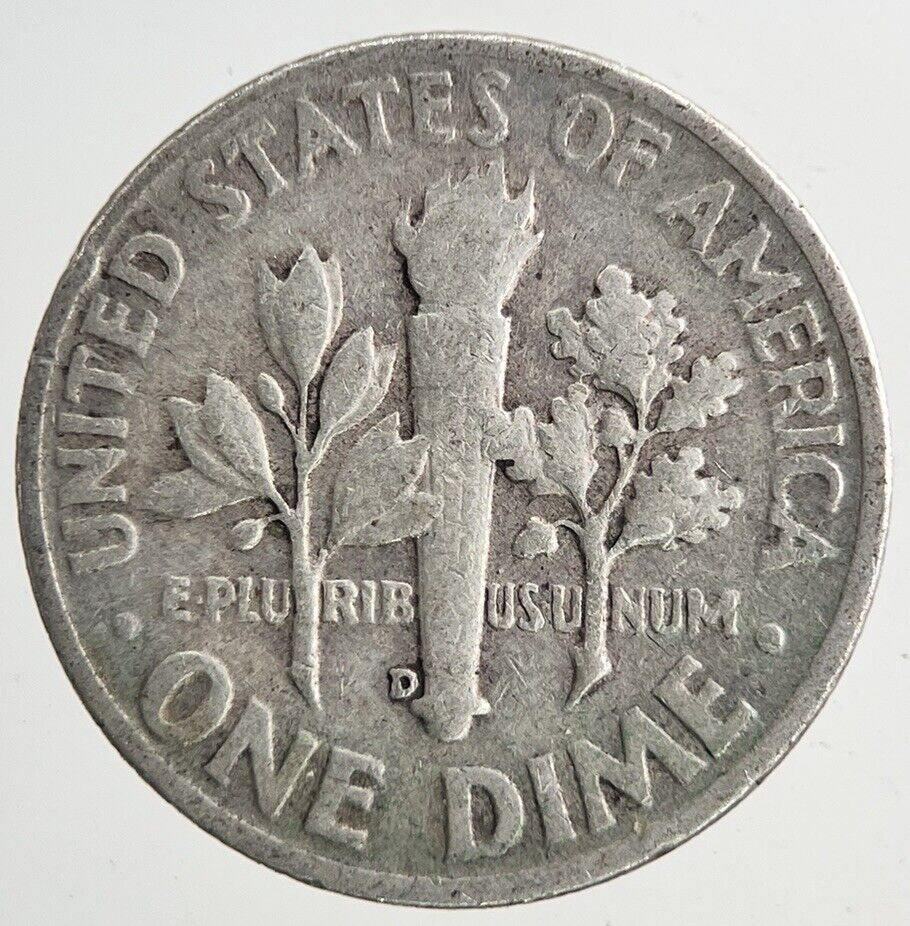 1952 - D US USA Roosevelt Silver Dime Coin | Collectable Grade