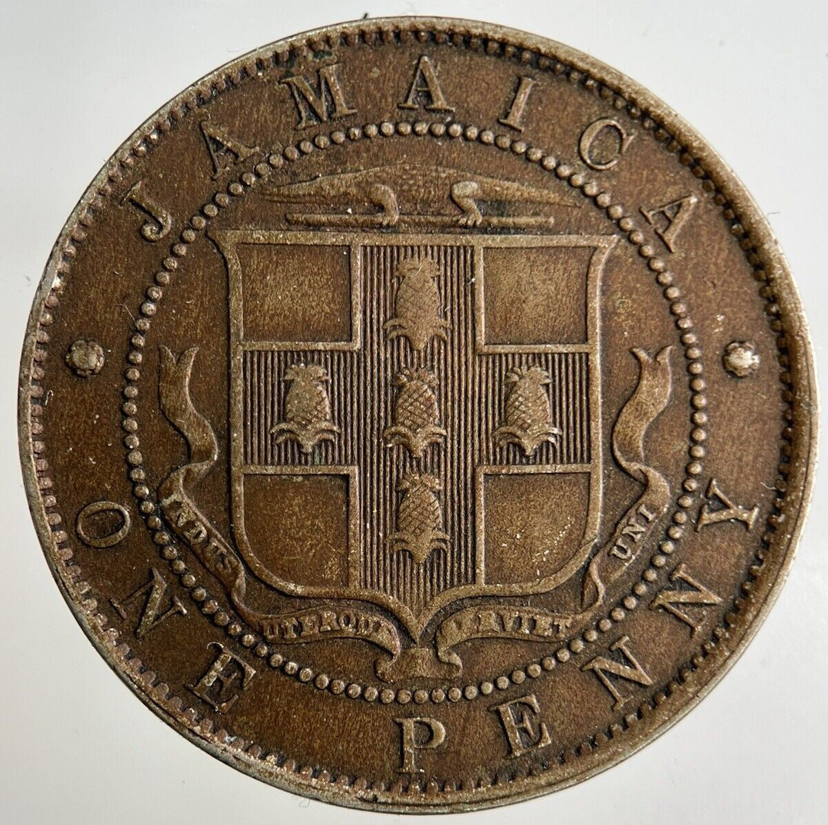 1928 Jamaica One Penny Coin | Fine Collectable Grade