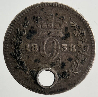 1838 Victoria Maundy Two - Pence Silver Coin | Collectable Grade