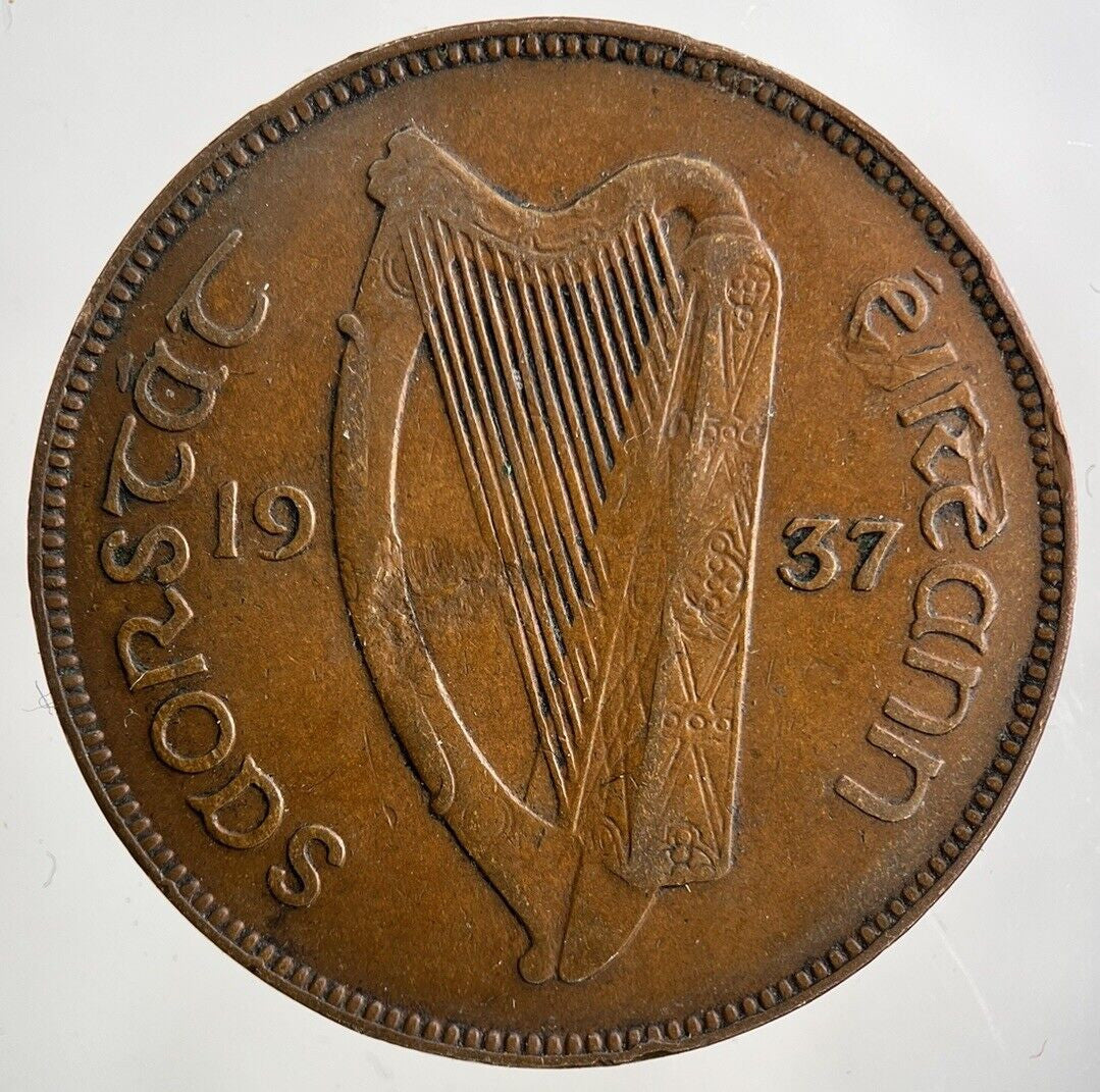 1937 Irish One Penny Coin | Collectable Grade