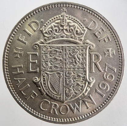 1967 Elizabeth II 2nd Half - Crown Coin | Very High Grade | a7142