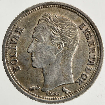 1960 Venezuela 25 Centimos Silver Coin | Very High Grade