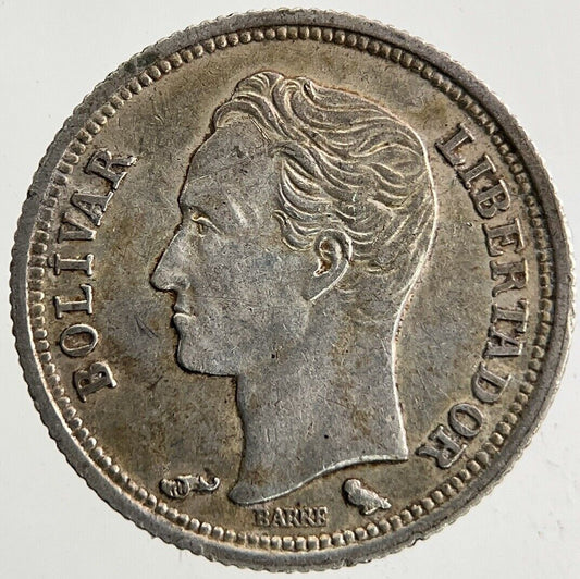 1960 Venezuela 25 Centimos Silver Coin | Very High Grade