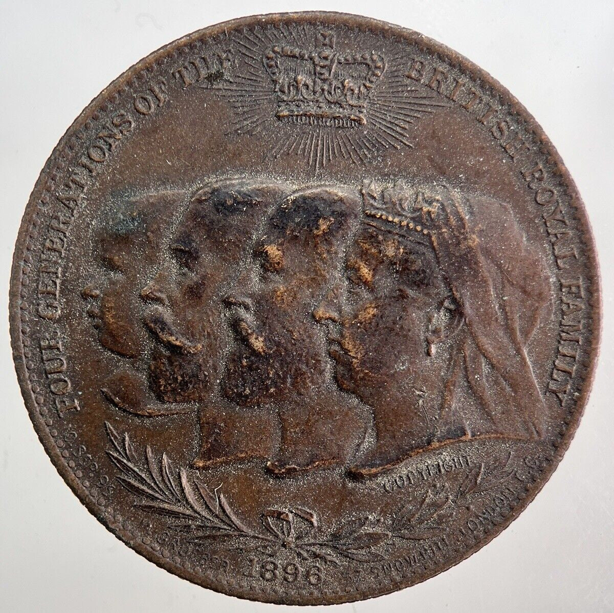 1886 Remington Typewriter Royal Family Token Coin | Very High Grade | a5793