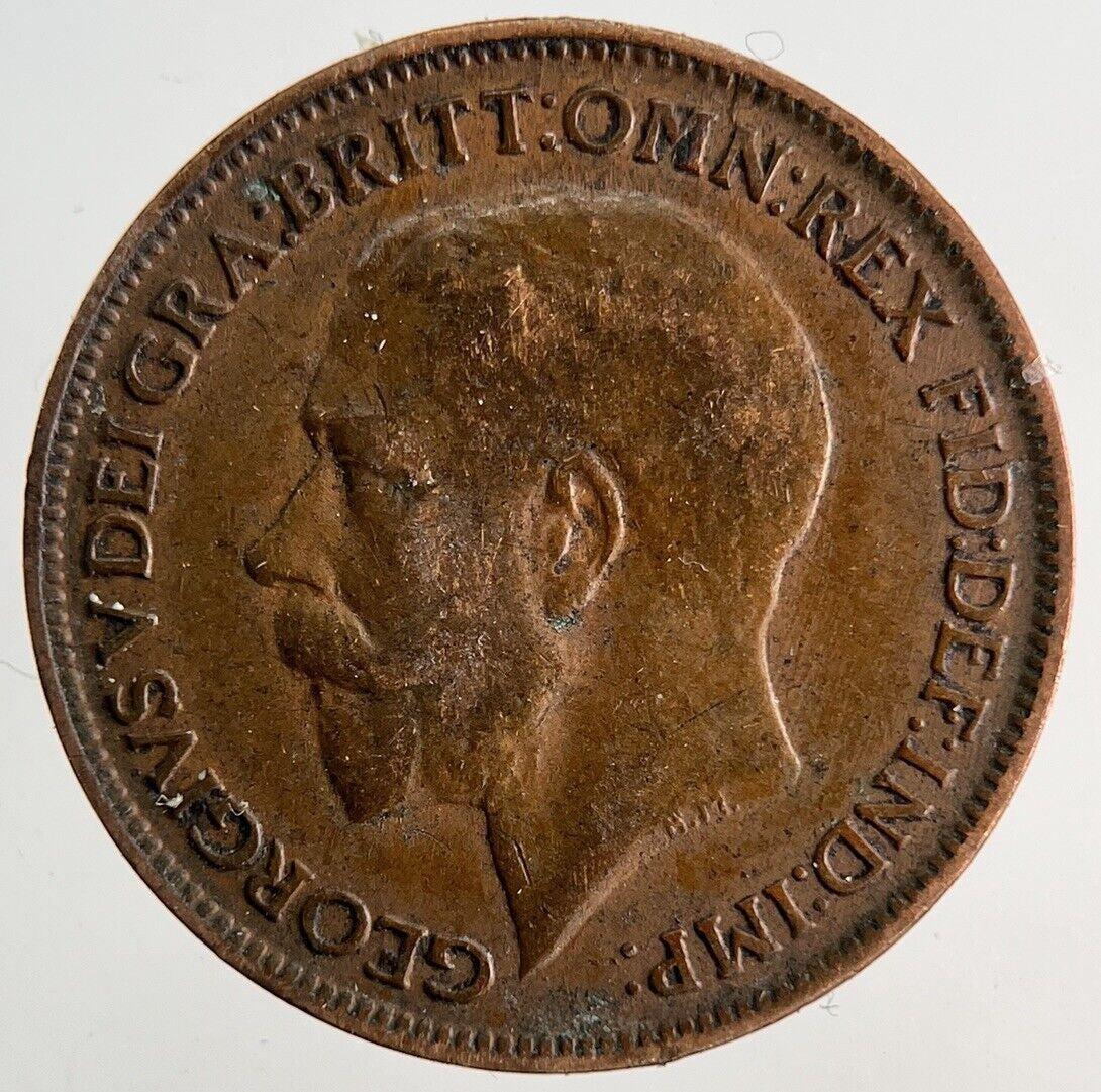 1922 George V Farthing Coin | Fine Collectable Grade