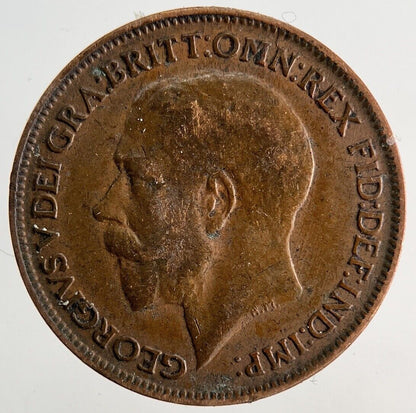 1922 George V Farthing Coin | Fine Collectable Grade