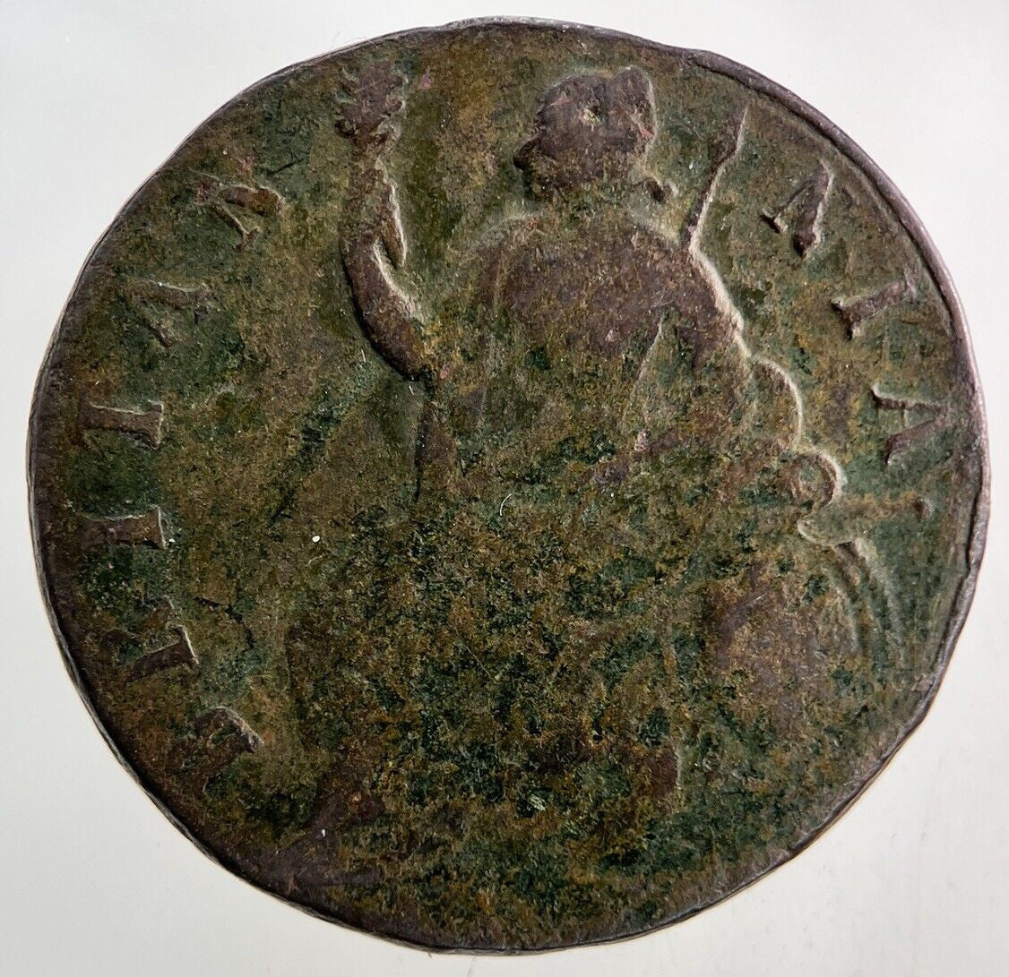 British William & Mary Half - Penny Coin | Fine Collectable Grade