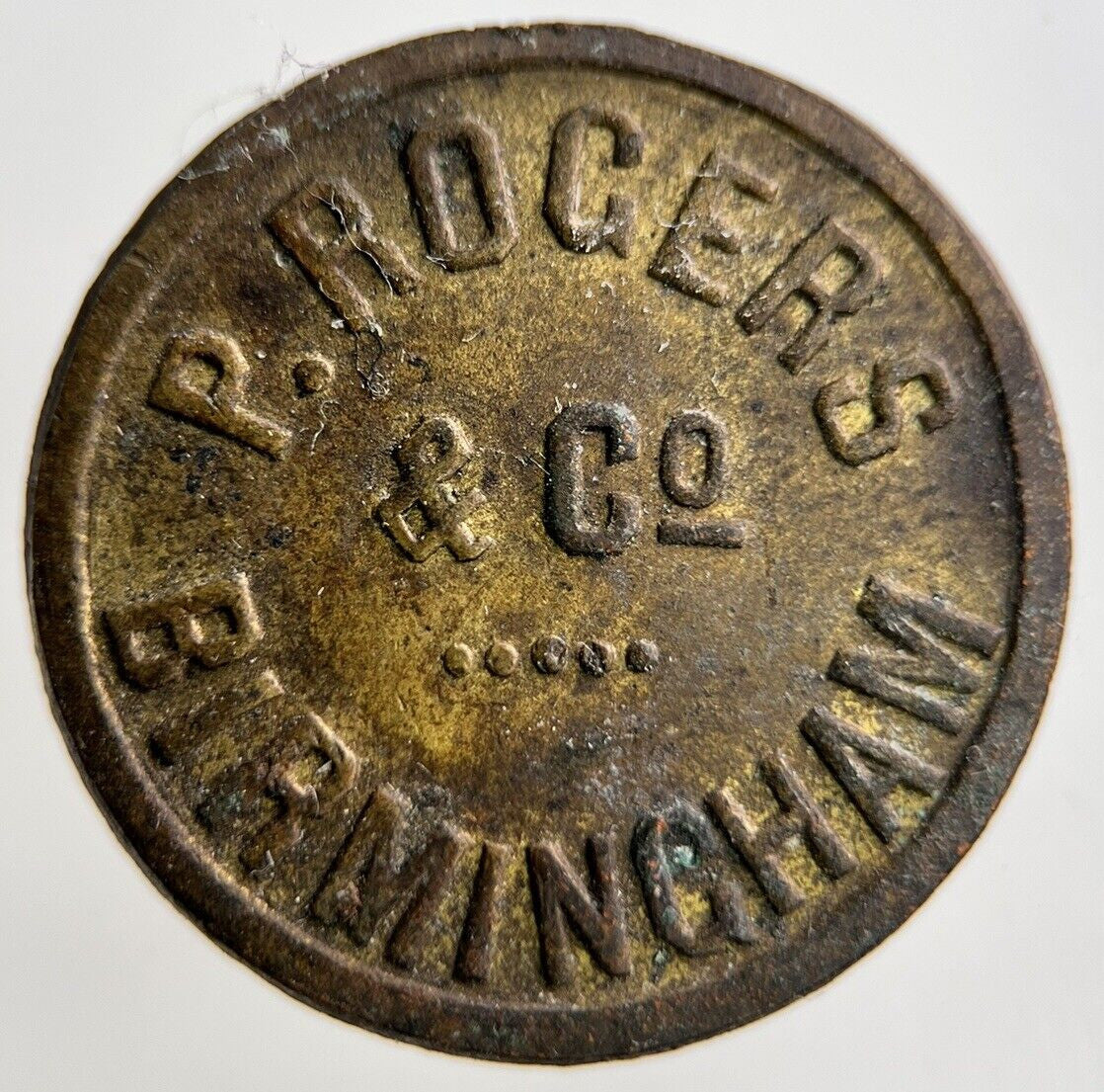 British Birmingham 2 Drachms Weight P Rogers Coin | Collectable Grade