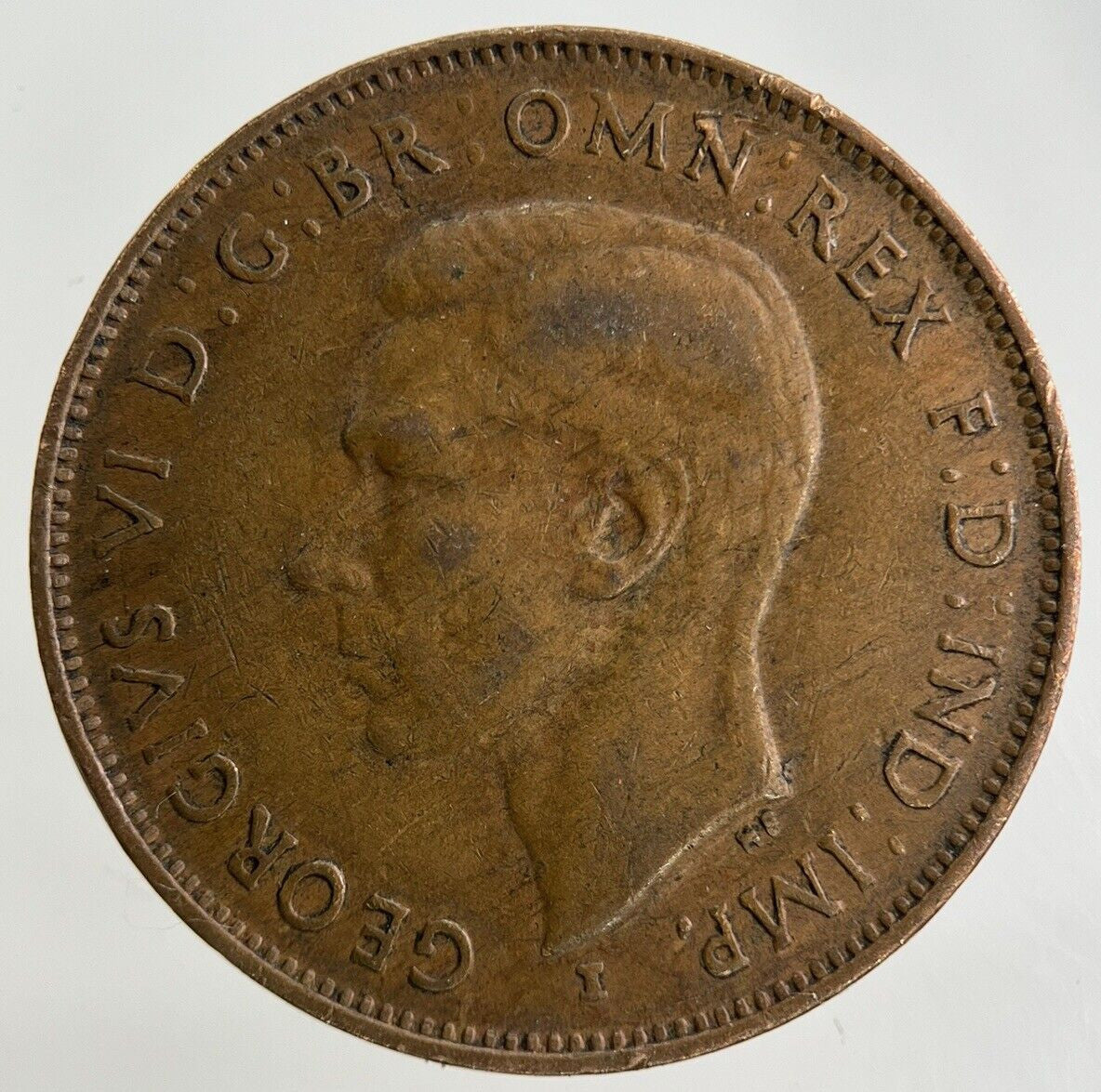 1943 Australia Half-Penny Coin | Fine Collectable Grade