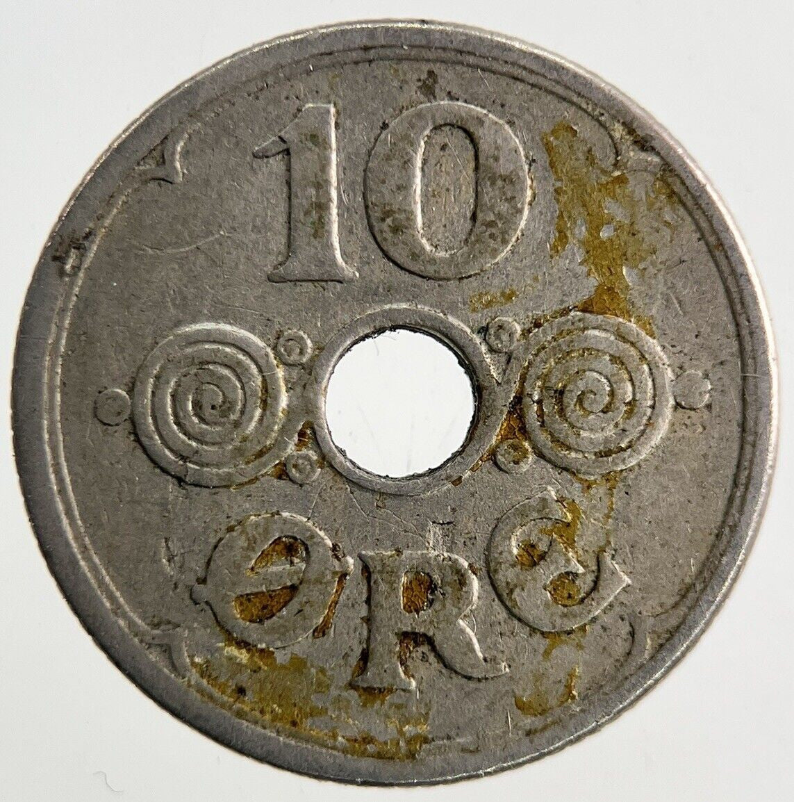1929 Denmark 10 Ore Coin | Fine Collectable Grade