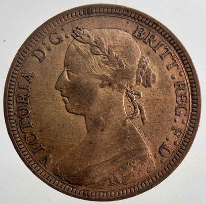 1891 Victoria Half - Penny Coin | Very Fine Grade | a5928