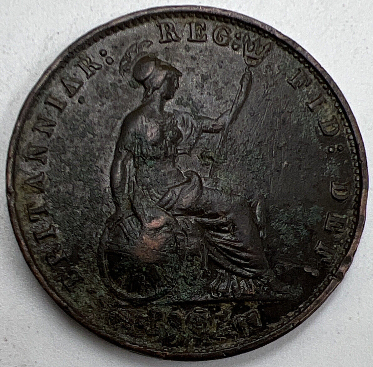 1858 Half - Penny Victoria | British Copper Coin | Fine Collectable Grade