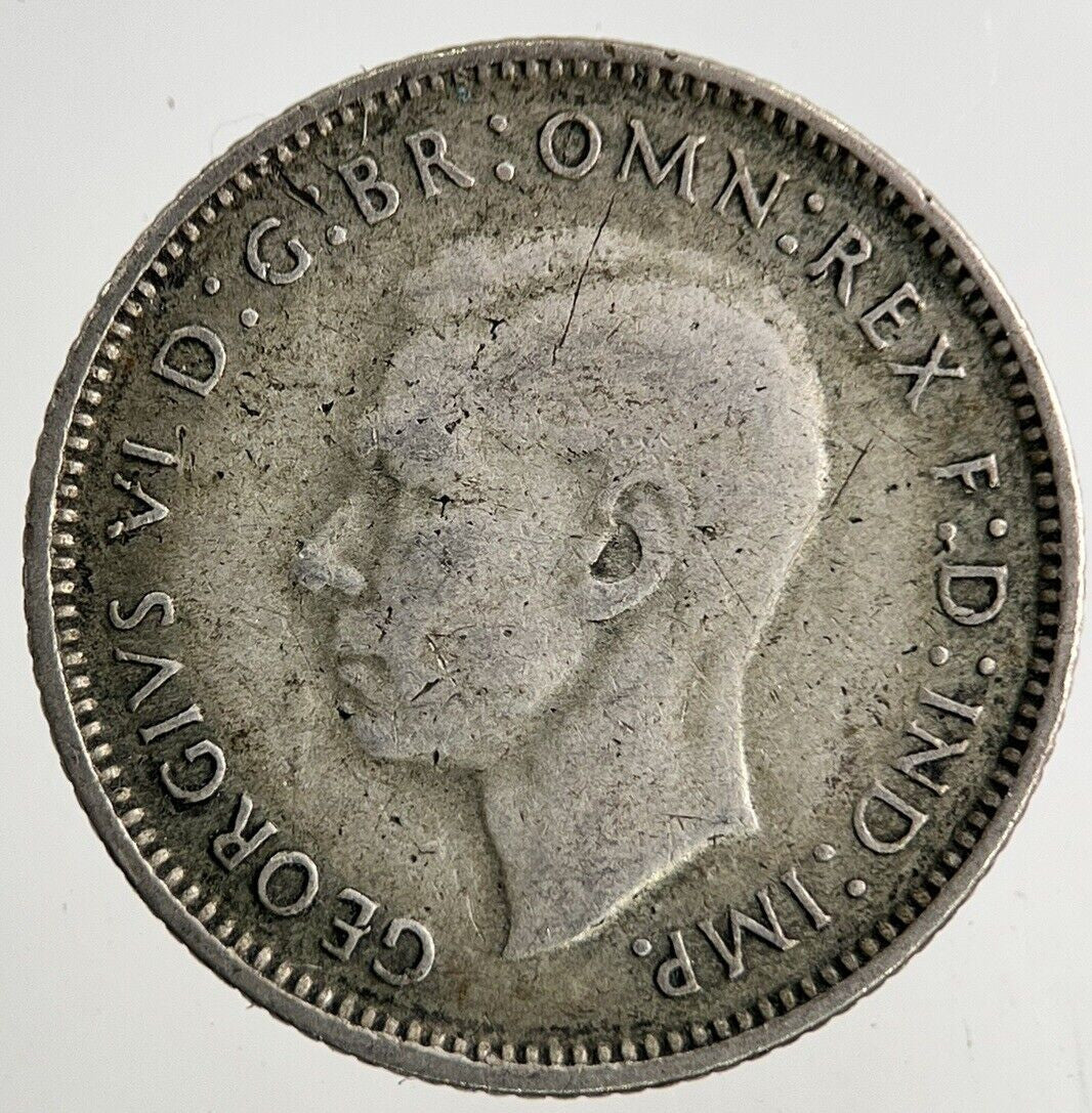 1946 Australia Sixpence Silver Coin | Fine Collectable Grade
