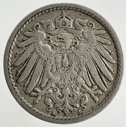 1908 Germany 5 Pfennig Coin | Fine Collectable Grade