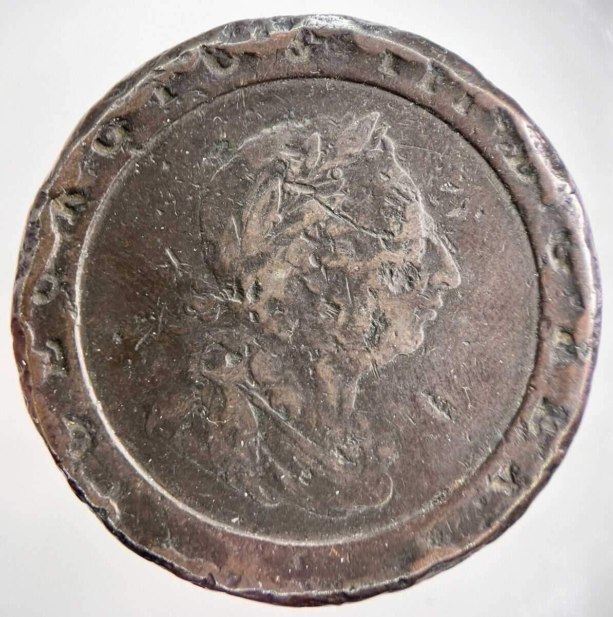 1797 George III 3rd Cartwheel Two-Pence Coin | Fine Collectable Grade | a1719