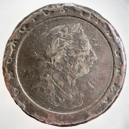 1797 George III 3rd Cartwheel Two-Pence Coin | Fine Collectable Grade | a1719