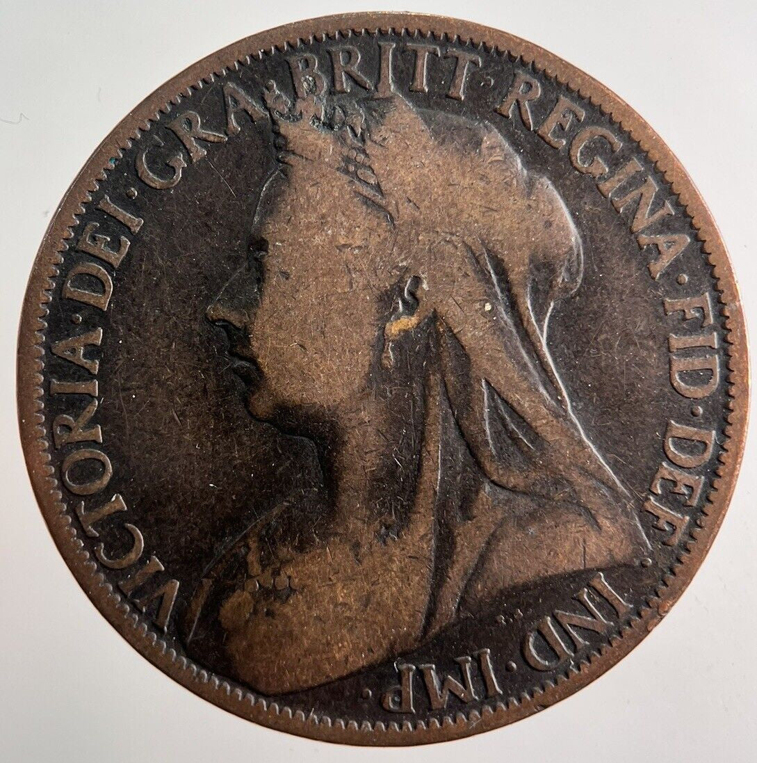 1898 Victoria One Penny Coin | Collectable Grade