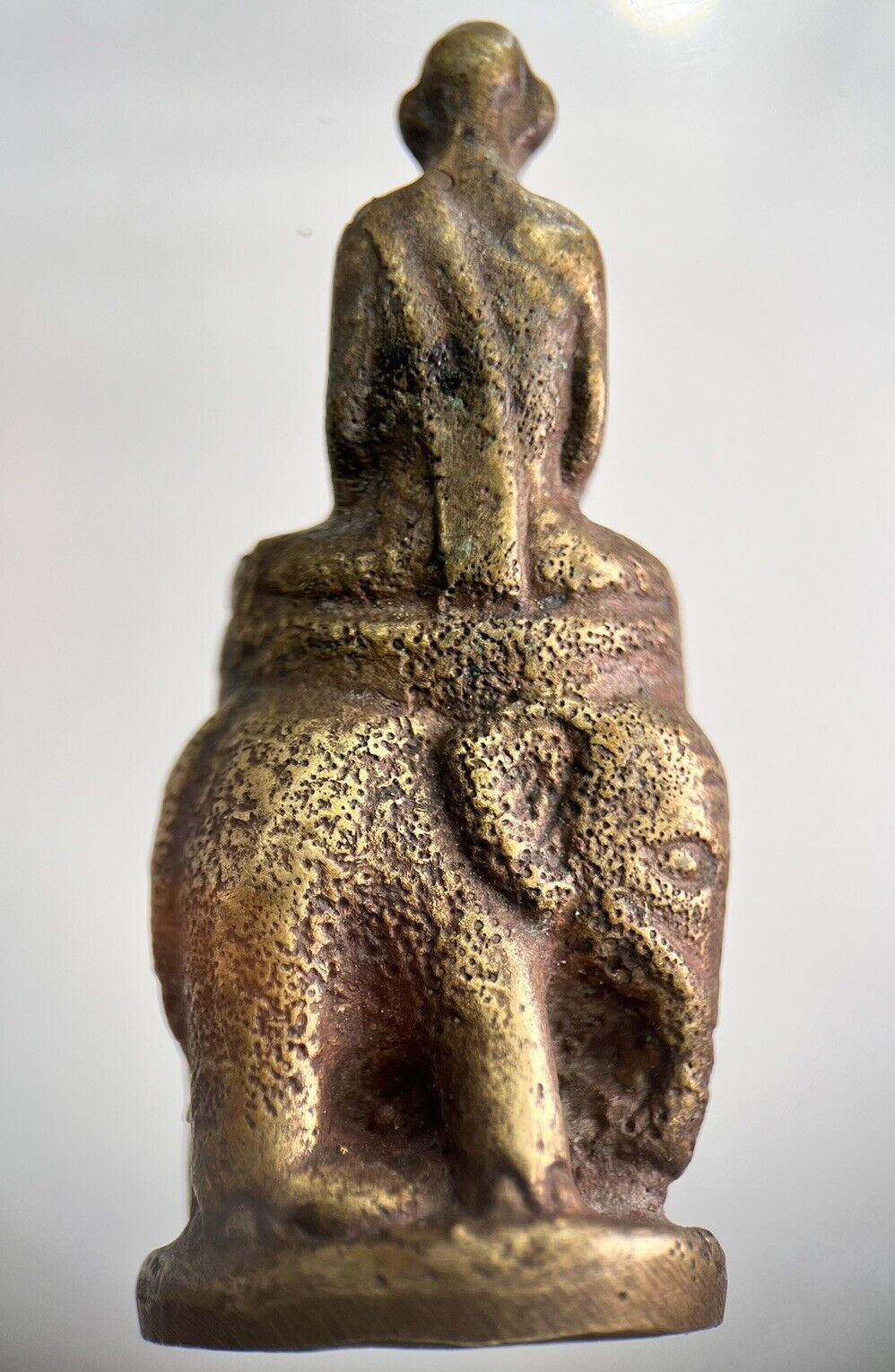 Old Thailand Brass Monk Buddha Statue Ornament | Height 5cm | a1203