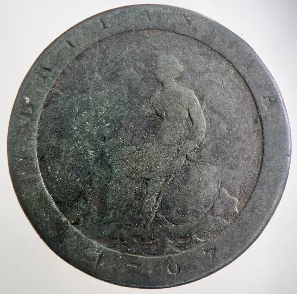 1797 George III 3rd Cartwheel One Penny Coin | Fair Grade | a4446