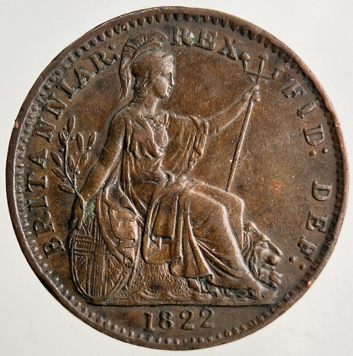 1822 George IV Farthing Coin | Very High Grade