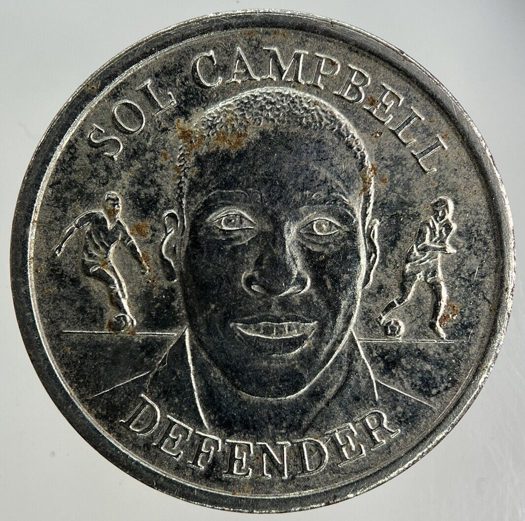 1998 England Football Sol Campbell Defender Token Coin | Fine Collectable Grade