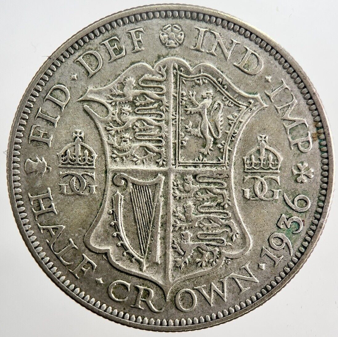 1936 George V Half - Crown Silver Coin | Very High Grade | a5908