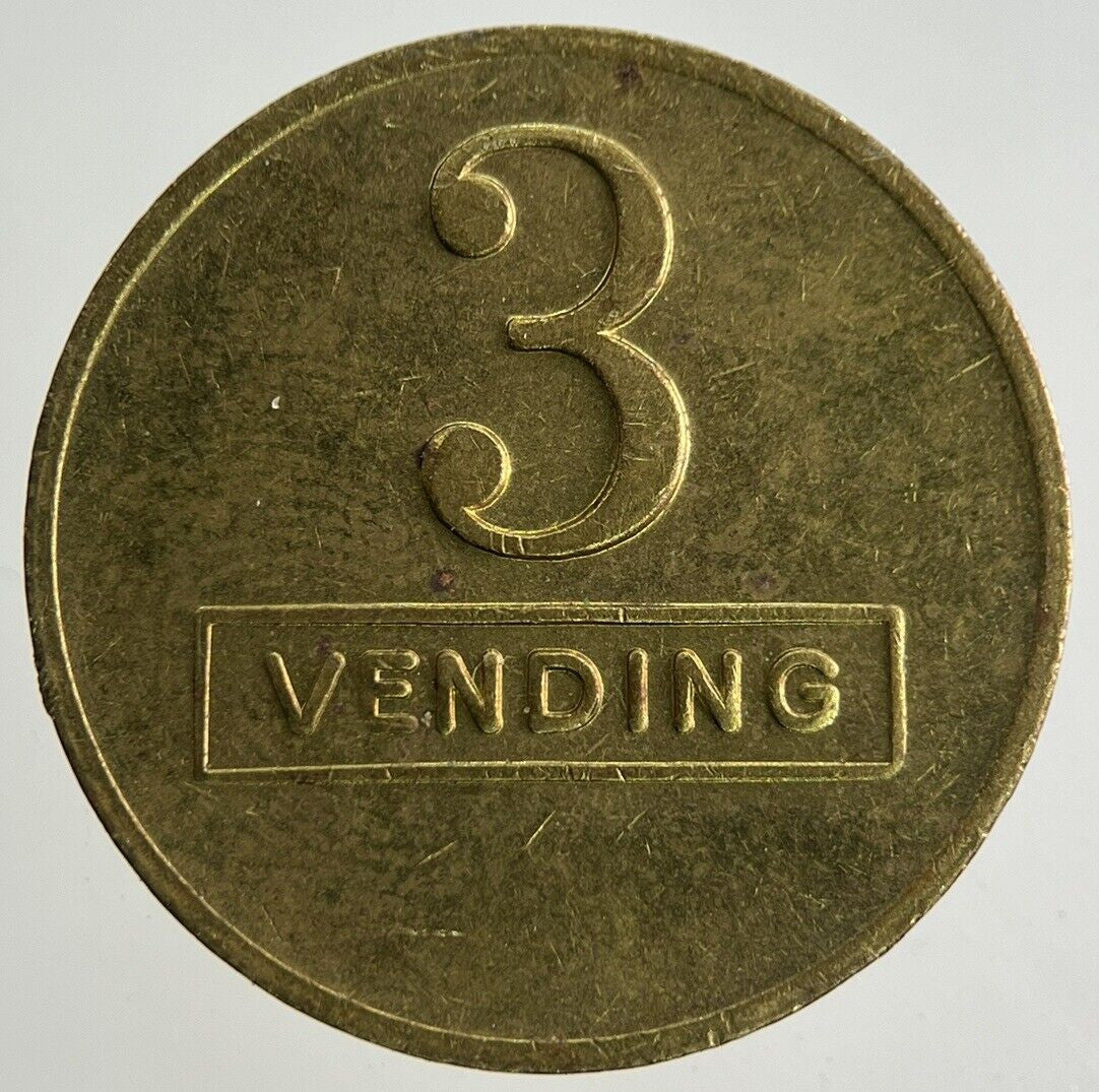 Old Vintage 3 Vending Machine Token Coin | Fine Collectable Grade